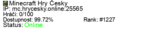 Server status banner