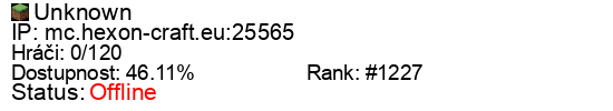 Server status banner