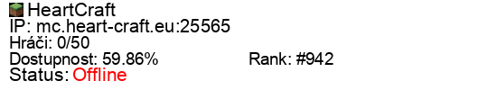Server status banner