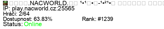 Server status banner