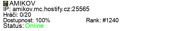 Server status banner