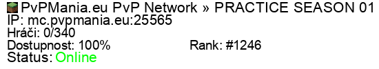 Server status banner