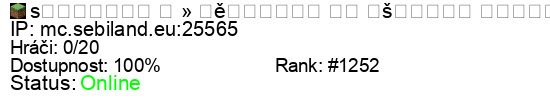 Server status banner