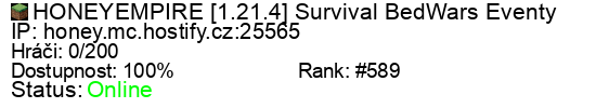 Server status banner