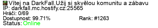 Server status banner