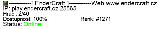 Server status banner