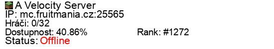 Server status banner