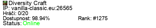 Server status banner