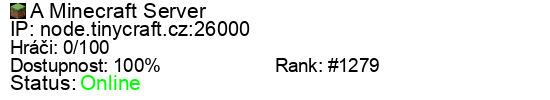Server status banner