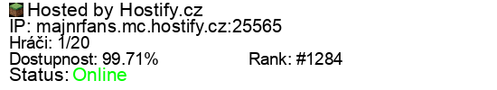 Server status banner