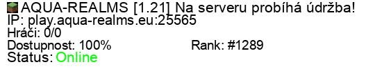Server status banner