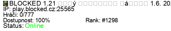 Server status banner