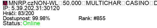 Server status banner