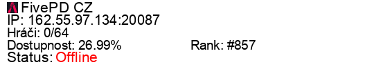 Server status banner