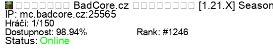 Server status banner