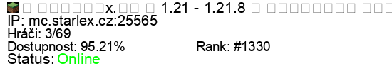Server status banner