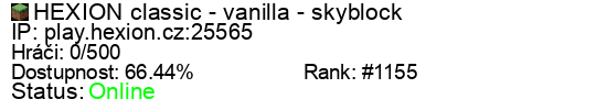 Server status banner