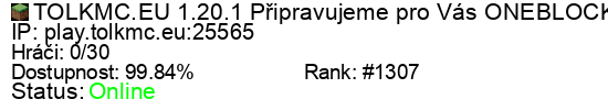 Server status banner