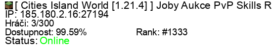 Server status banner