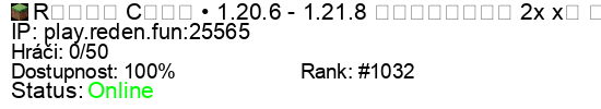 Server status banner