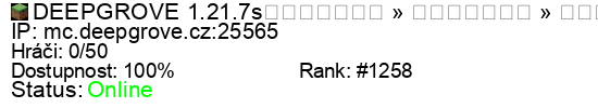 Server status banner