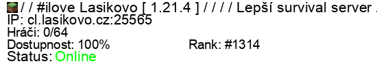 Server status banner