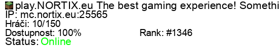 Server status banner