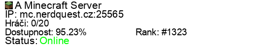 Server status banner