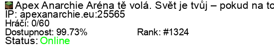 Server status banner
