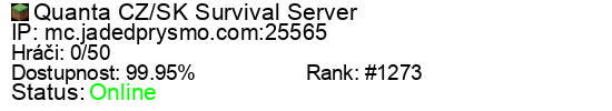 Server status banner