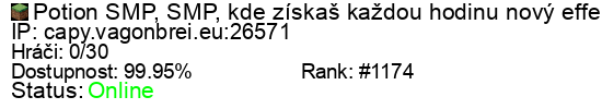 Server status banner