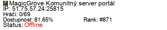 Server status banner