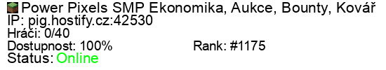 Server status banner