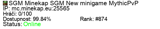 Server status banner