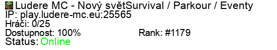 Server status banner
