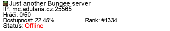 Server status banner