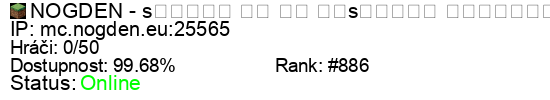 Server status banner
