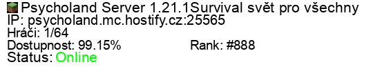 Server status banner