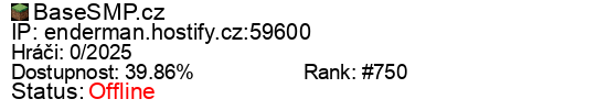 Server status banner