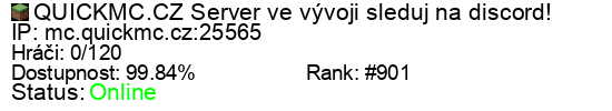 Server status banner