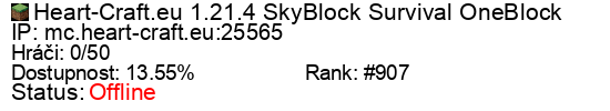 Server status banner