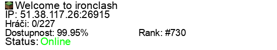 Server status banner