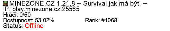 Server status banner