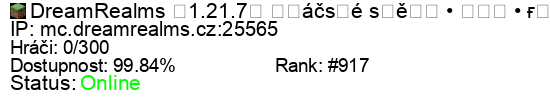 Server status banner