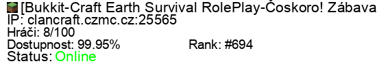 Server status banner