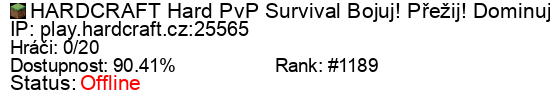 Server status banner