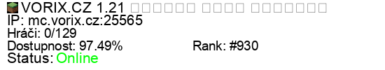 Server status banner