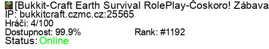 Server status banner