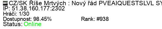 Server status banner