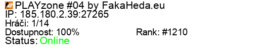Server status banner